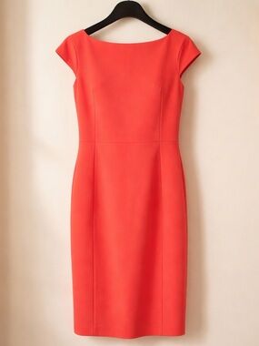 Kasper Coral Midi Sheath Dress